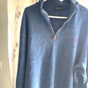 Polo Ralph Lauren- quarter zip, XXL- Slate Blue color